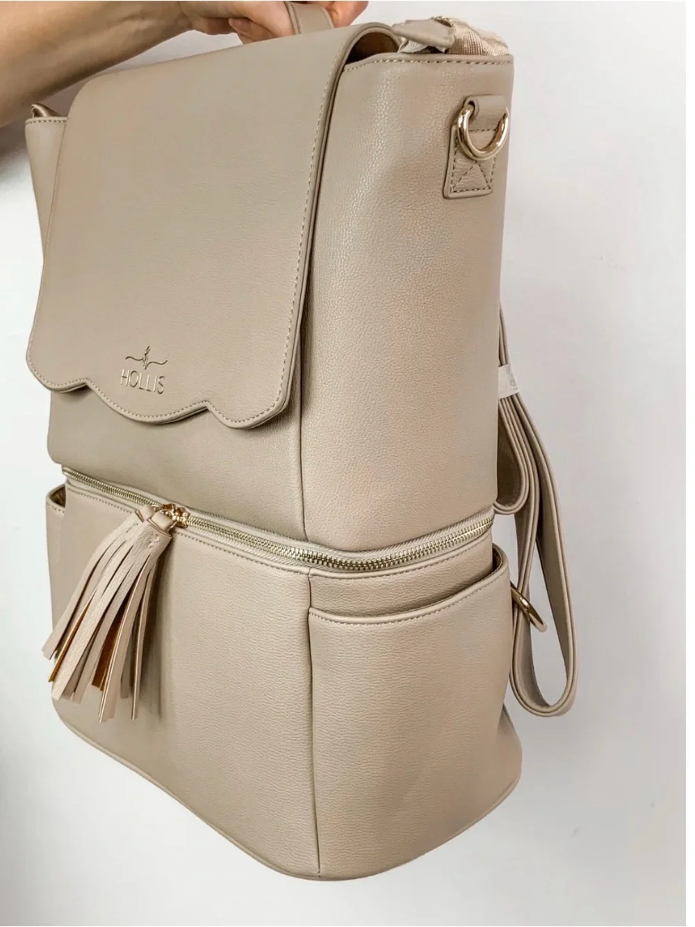 NWT RETIRED- Hollis Diaper Bag in NUDE
